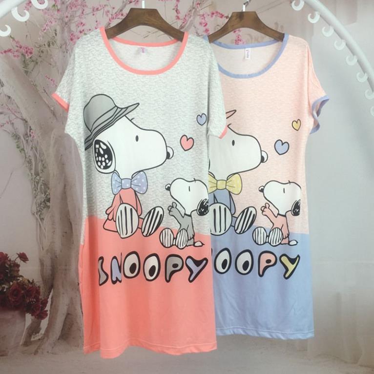 Váy Ngủ FREESHIP Váy Nữ Đẹp Dáng Suông Chất Cotton Mát, Mịn Họa Tiết Dễ Thương Siêu Rẻ Hàng Loại 1 Siêu Hót AN13 *