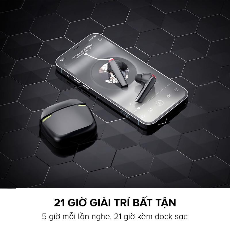 Tai Nghe Bluetooth TWS HAVIT TW929 BT 5.0, Độ Trễ Thấp 60ms, Kháng IPX5, Thời Gian Nghe Đến 21h - Hàng Chính Hãng