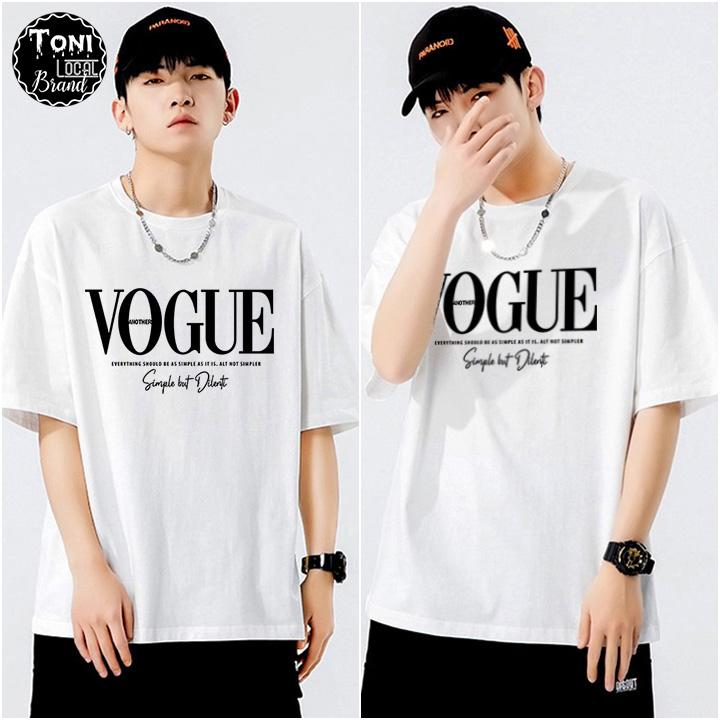 Áo Thun Tay Lỡ Local Brand VOGUE Cotton 100 form rộng nam nữ Unisex (AT2200L - Full Box - Kèm Video Ảnh Thật)