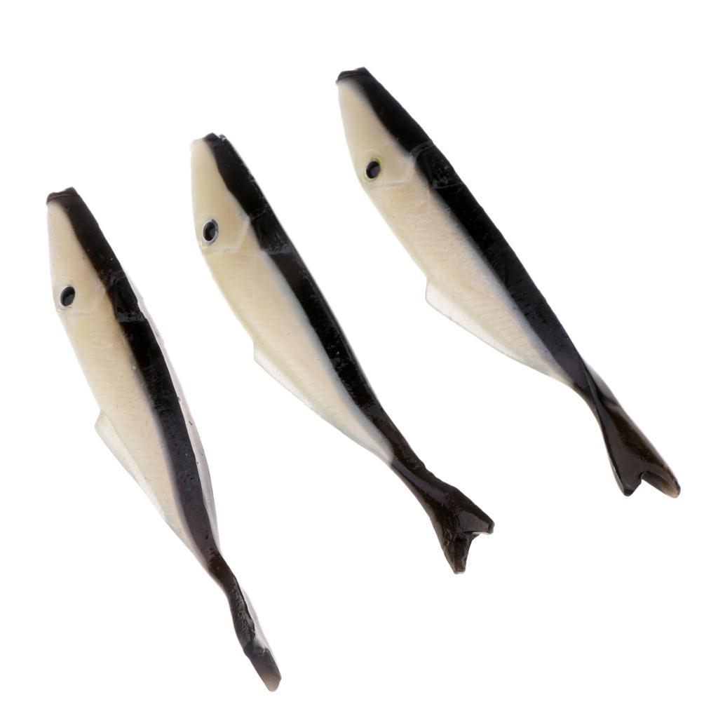 3pcs Soft Fishing Lure Worm Swimbait CrankBait Bass Trout Shad Fish Lure High Quality Durable to Use