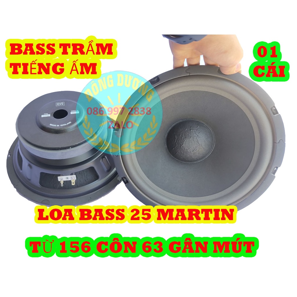 HÀNG NHẬP KHẨU - CỦ LOA BASS 25 MARTIN SẮT TỪ 156 CÔN 63 CAO CẤP - LOA BASS RỜI - GIÁ 1 CHIẾC