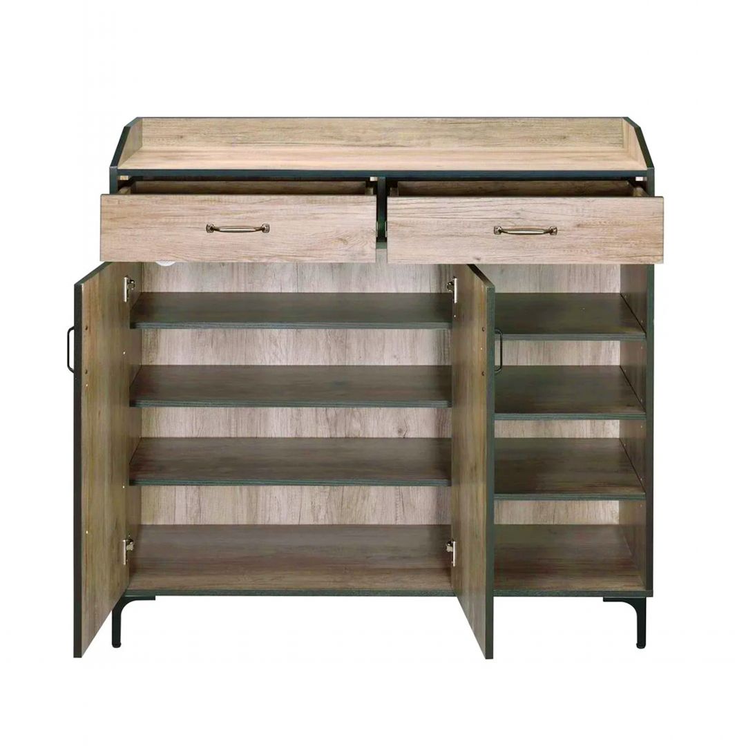 Kệ để giầy gỗ hiện đại SMLIFE Rudbeck | Gỗ MDF dày 17mm chống ẩm | D120xR40xC120cm