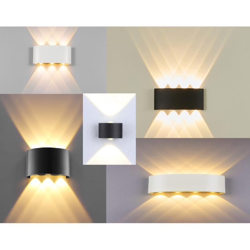 Đèn Hắt Tường Led Chiếu Sáng 2 Đầu Ánh Sáng Vàng