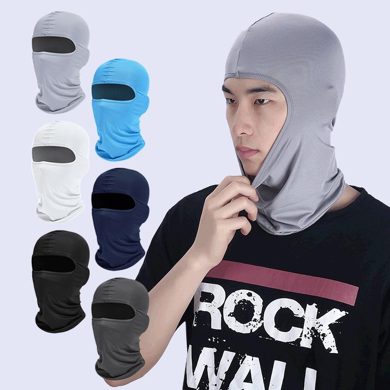Mũ xe đạp nam Balaclava Full Face Ski Mask Hood đi bộ cắm trại săn bắn chiến thuật quân sự Airsoft Mũ xe đạp mũ cổ Color: 08