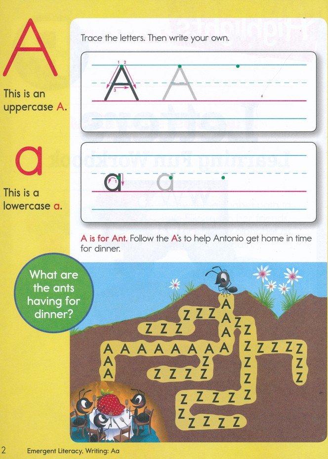 Highlights Preschool Learning Workbook Pack: Colors, Shapes, And Patterns; Tracing And Pen Control; Numbers; Letters