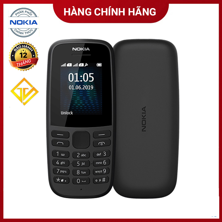 Điện thoại Nokia 105 Dual Sim 2019 - Hàng chính hãng