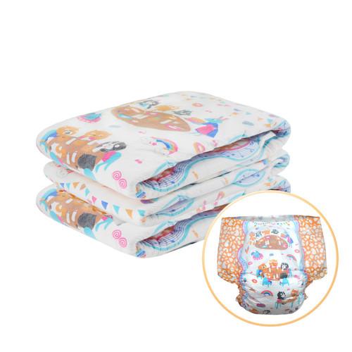 ABDL Người Lớn Bé 3 Tã Vải Hoạt Hình Dễ Thương Họa Tiết Ddlg Tã Bỏ Túi Dùng Một Lần Abdl Kéo Lên Quần 7 Màu