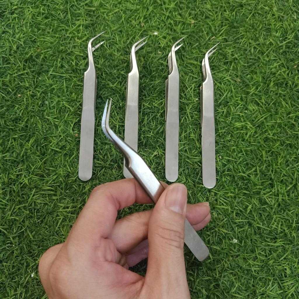 Set 5 Cây Nhíp Nhặt Lông Yến Vetus Siêu Nhọn Inox Toàn Phần, Nhíp Gắp Linh Kiện Điện Tử, Gắp Mi Chuyên Dụng