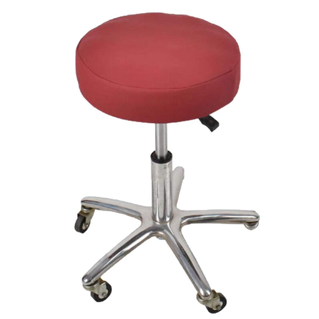 Stretchy Round Bar Stool Cover Chair Seat Cushion 40cm Black