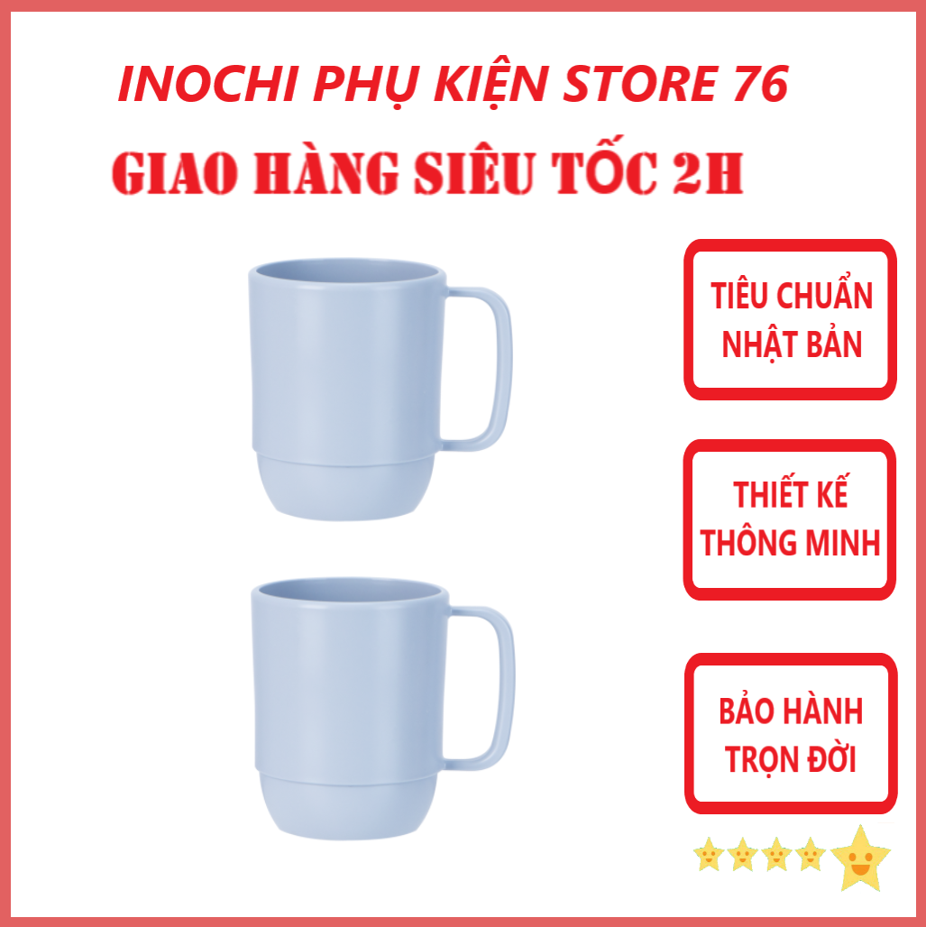 Combo 2 Cốc Nước Amori 350ml Sản Xuất Theo Tiêu Chuẩn Nhật Bản An Toàn Khi Sử Dụng - Chính Hãng Inochi