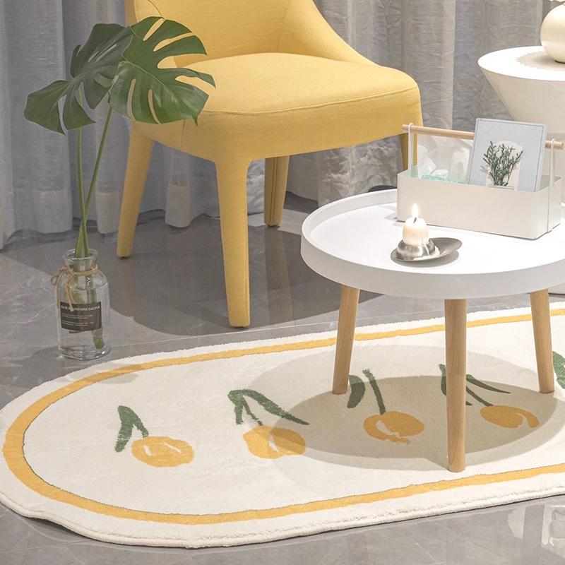Thảm Trải Sàn Mềm Mại Chống Trượt Hình Hoa Dành Cho Trang Trí Nhà Cửa