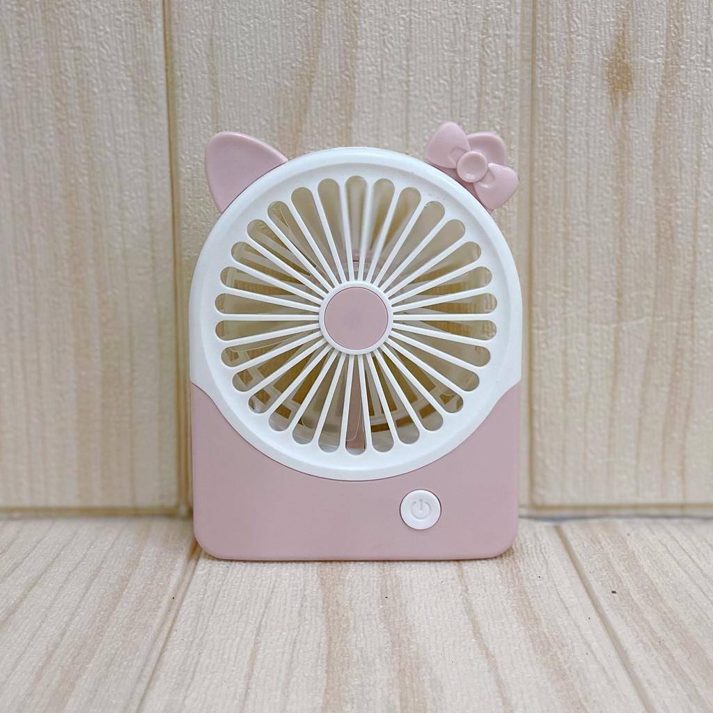 Quạt No.10017 mini cầm tay để bàn 2 tốc độ gió có đèn pin chiếu sáng