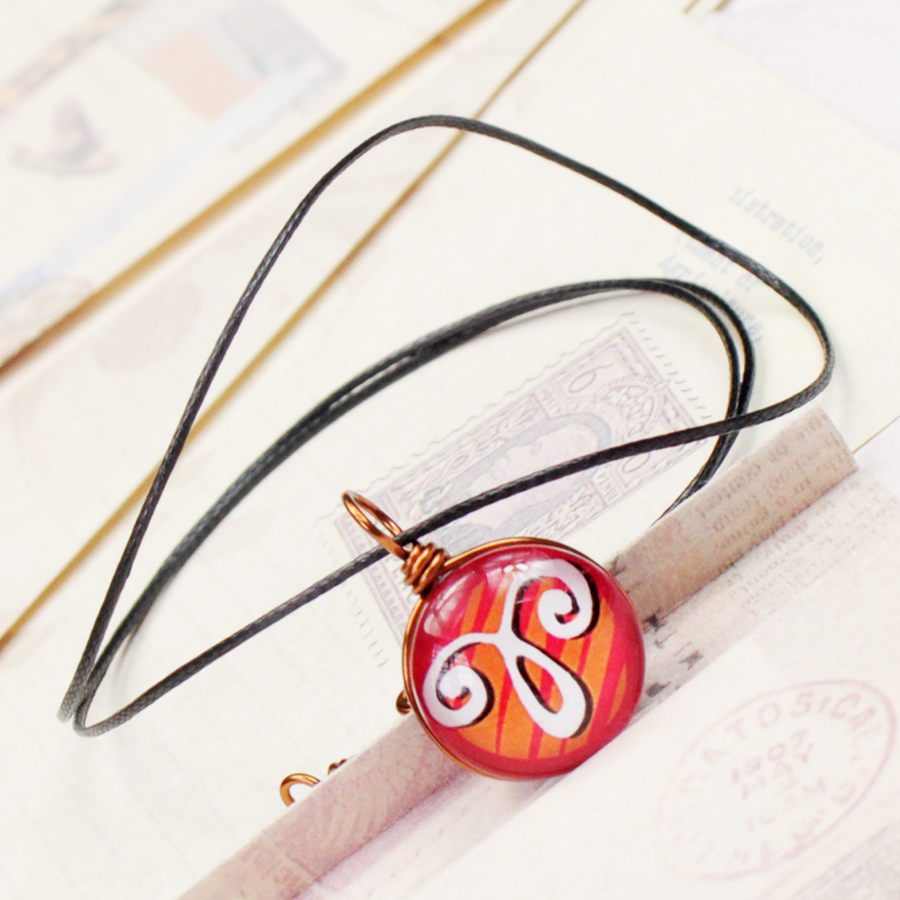 Dây chuyền mặt 14mm hình 12 cung hoàng đạo Zodiac màu sắc tươi sáng 14MM-002