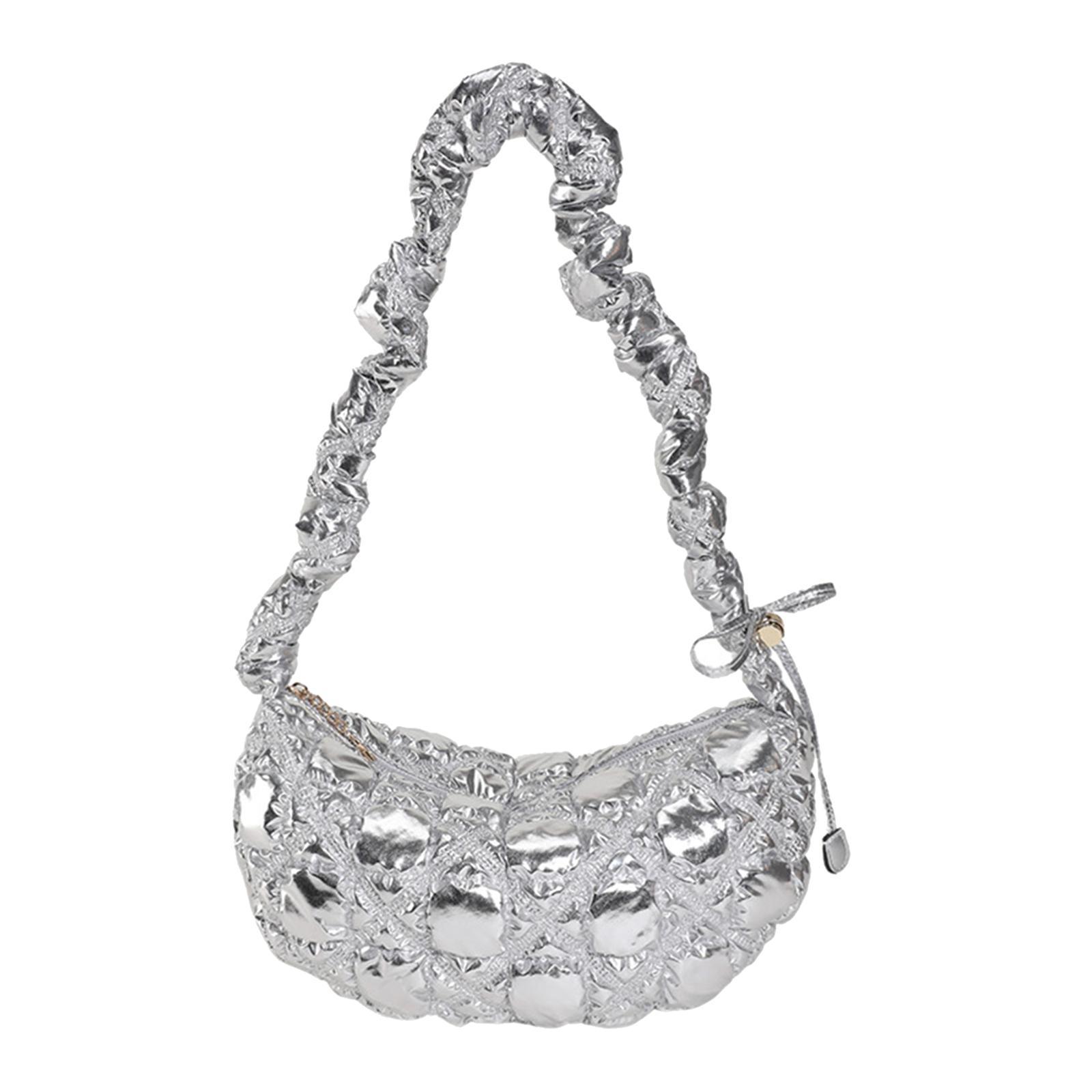 Women Underarm Bag PU Leather Lady Pouch Tote Bag for Vacation Summer Travel