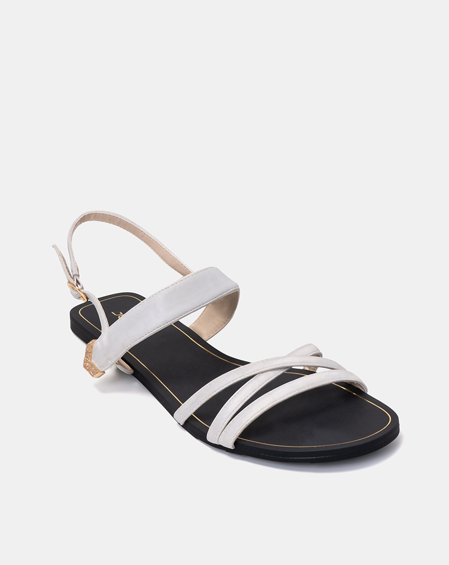 Giày Sandal 1cm Nữ Thời Trang JUNO Bệt Gắn Khoá Trang Trí SD01113