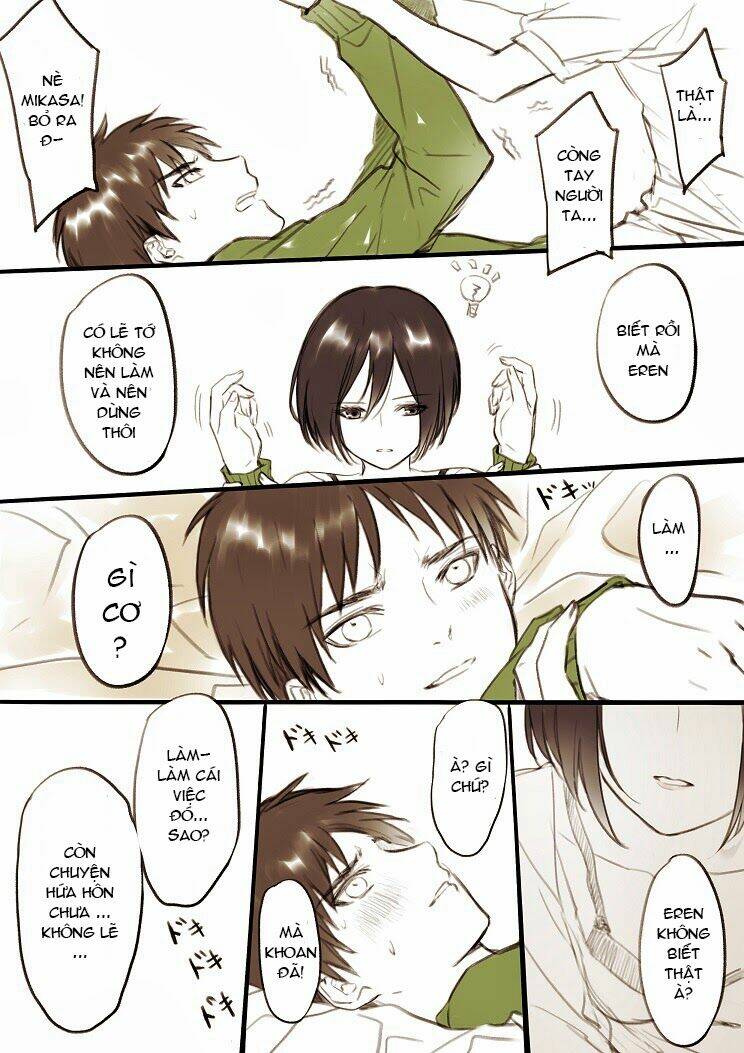 tấn công người khổng lồ - doujinshi eren x mikasa chapter 1 6