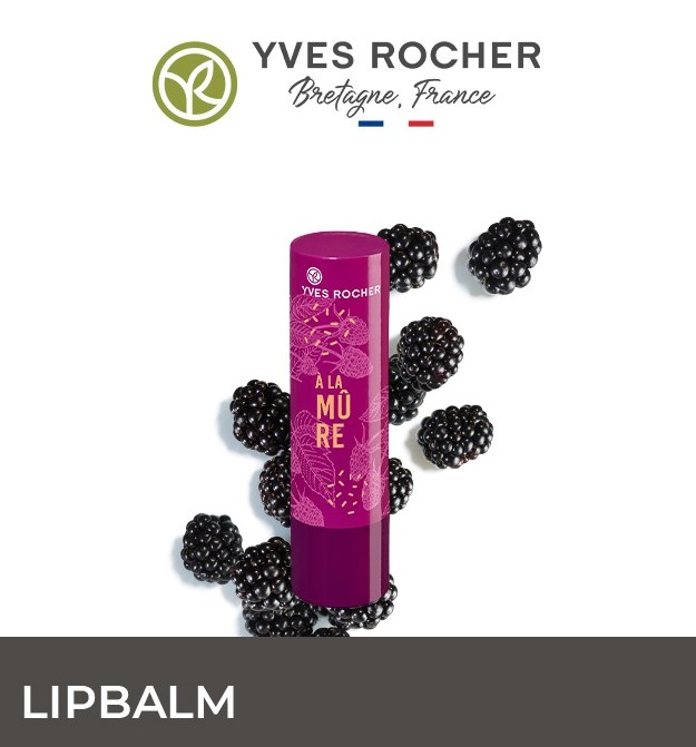 Son Dưỡng Môi Chiêt Xuất Qủa Mâm Xôi Đen Yves Rocher Blackberry Lip Balm 4.8g