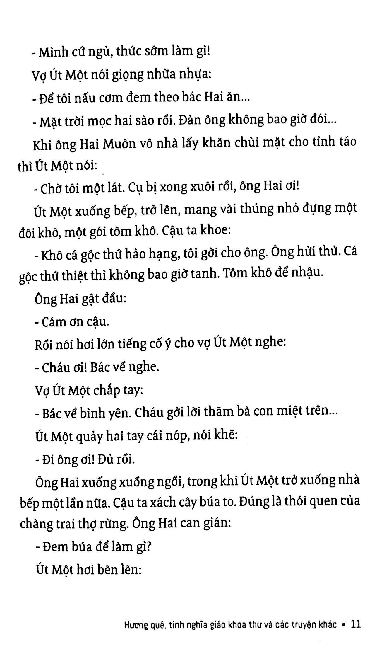 Hương Quê, Tình Nghĩa Giáo Khoa Thư &amp; Các Truyện Khác