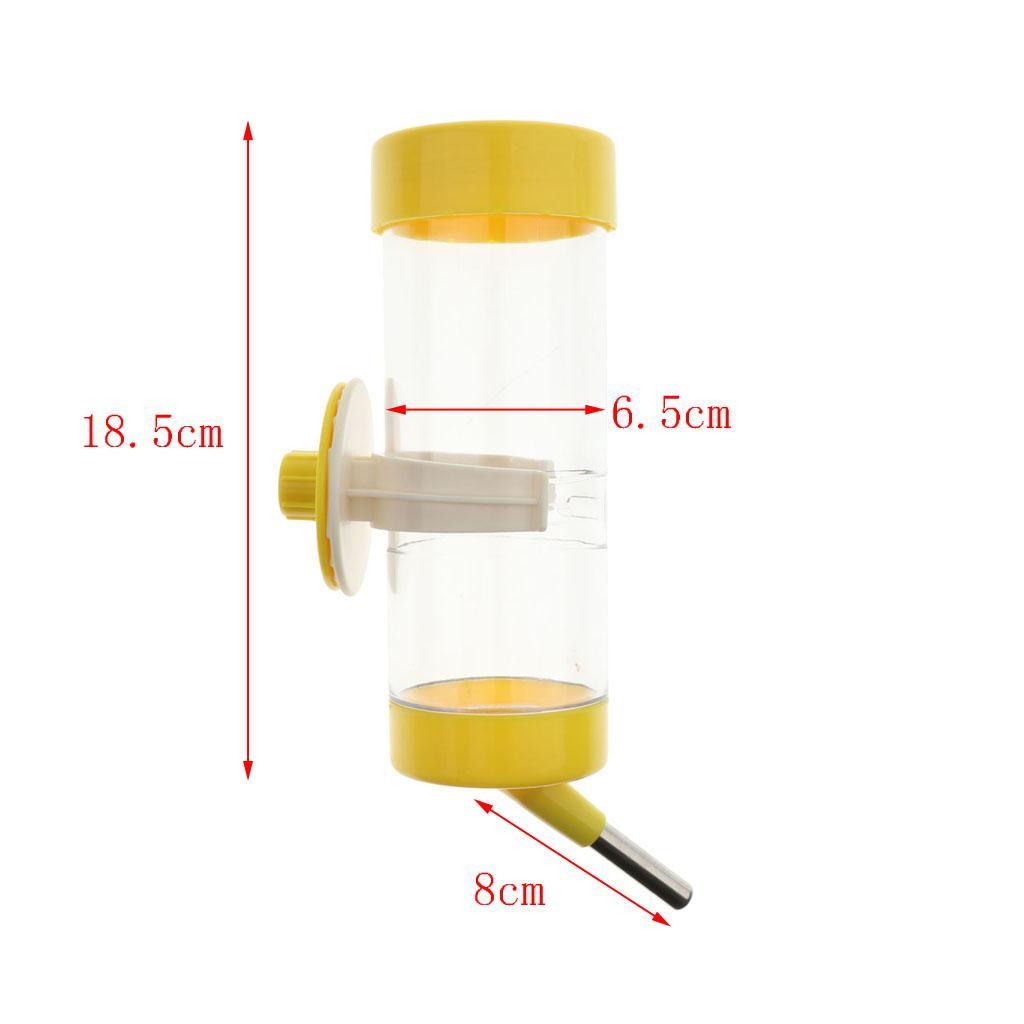 Pet Dog Cat Cage Hanging Water Bottle Puppy Drinking Dispenser Waterer 500ML