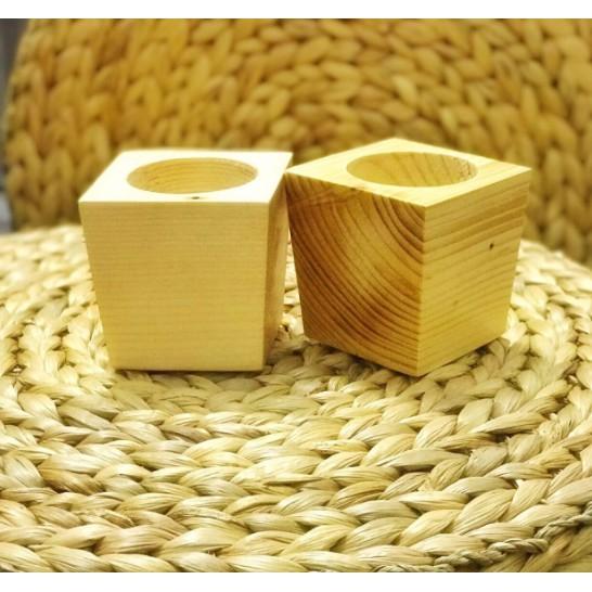 Chậu Trồng Cây Bằng Gỗ Nguyên Khối Tự Nhiên Thiết Kế Đáy Hẹp Độc Đáo