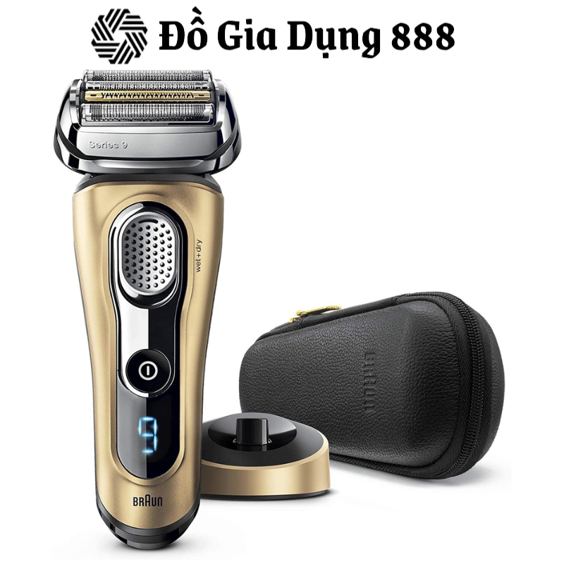 Máy Cạo Râu Nam Braun 9399s Series 9, Máy Cạo Râu Khô Và Ướt, Braun Shaver, Công Nghệ Cảm Biến Smart Sonic, Nhập Đức