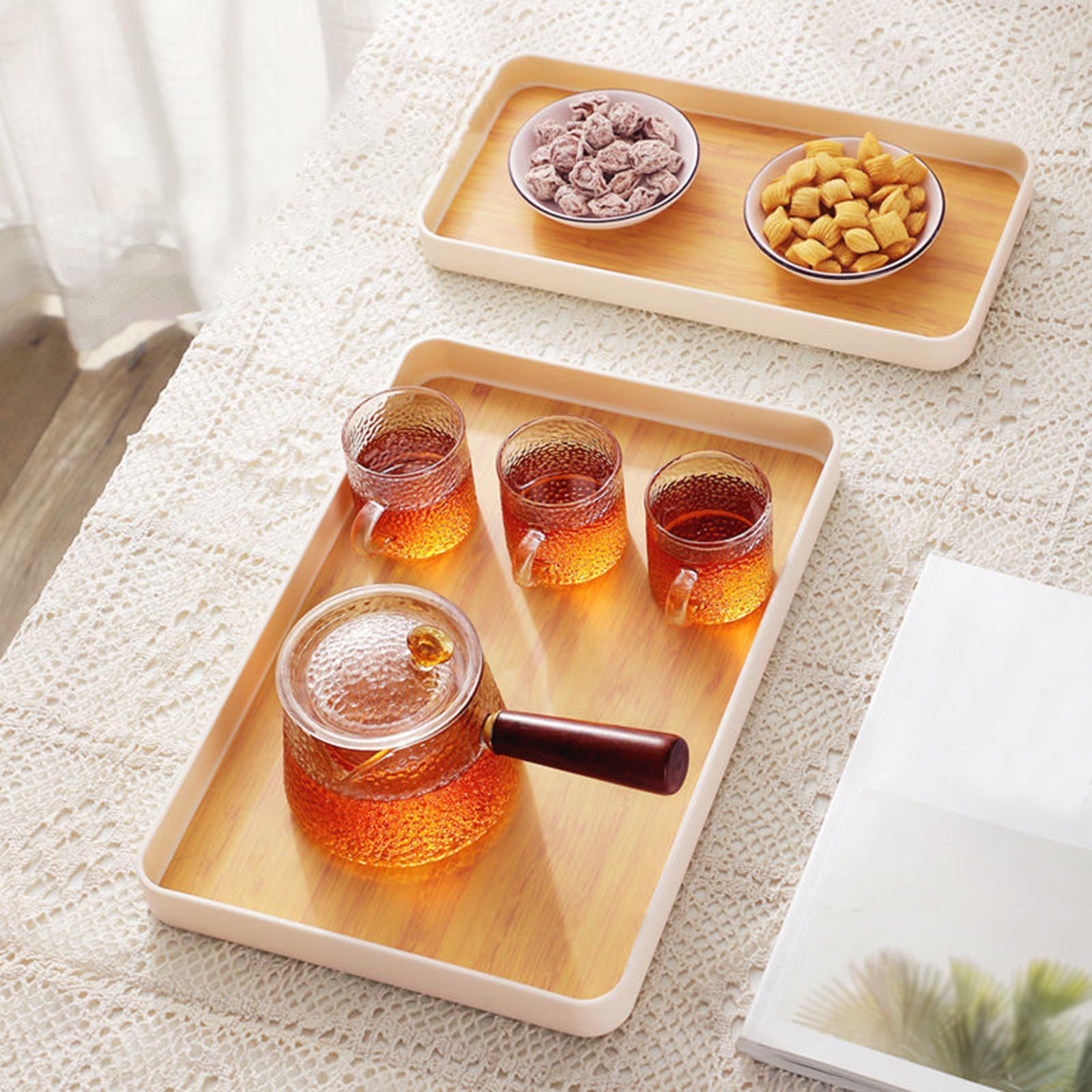 Portable Serving Tray Dessert Tray Fruit Plate for Cookie Pastry Fruits