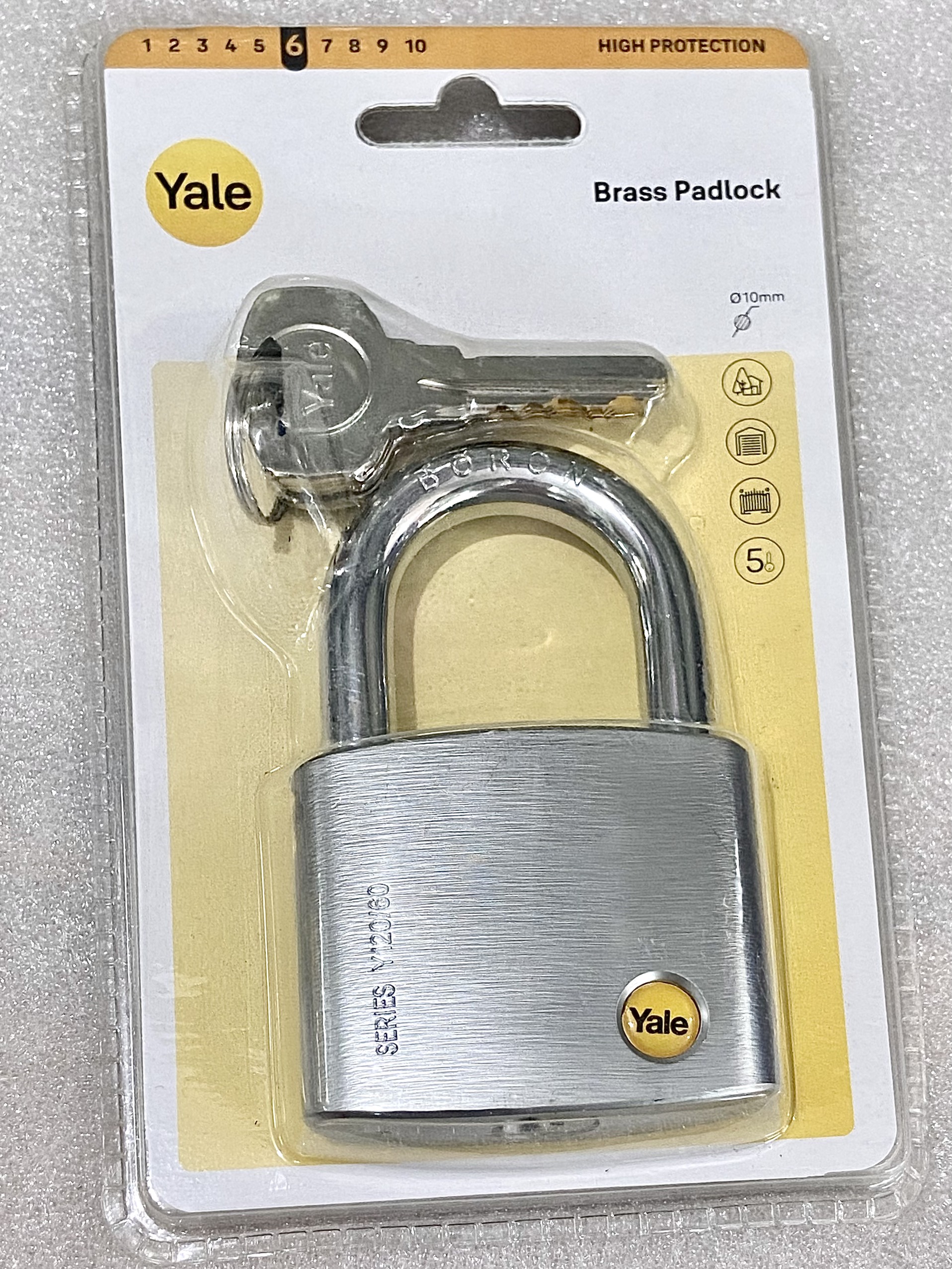 Khóa Bấm Yale Y120/60/135/1 - Bạc
