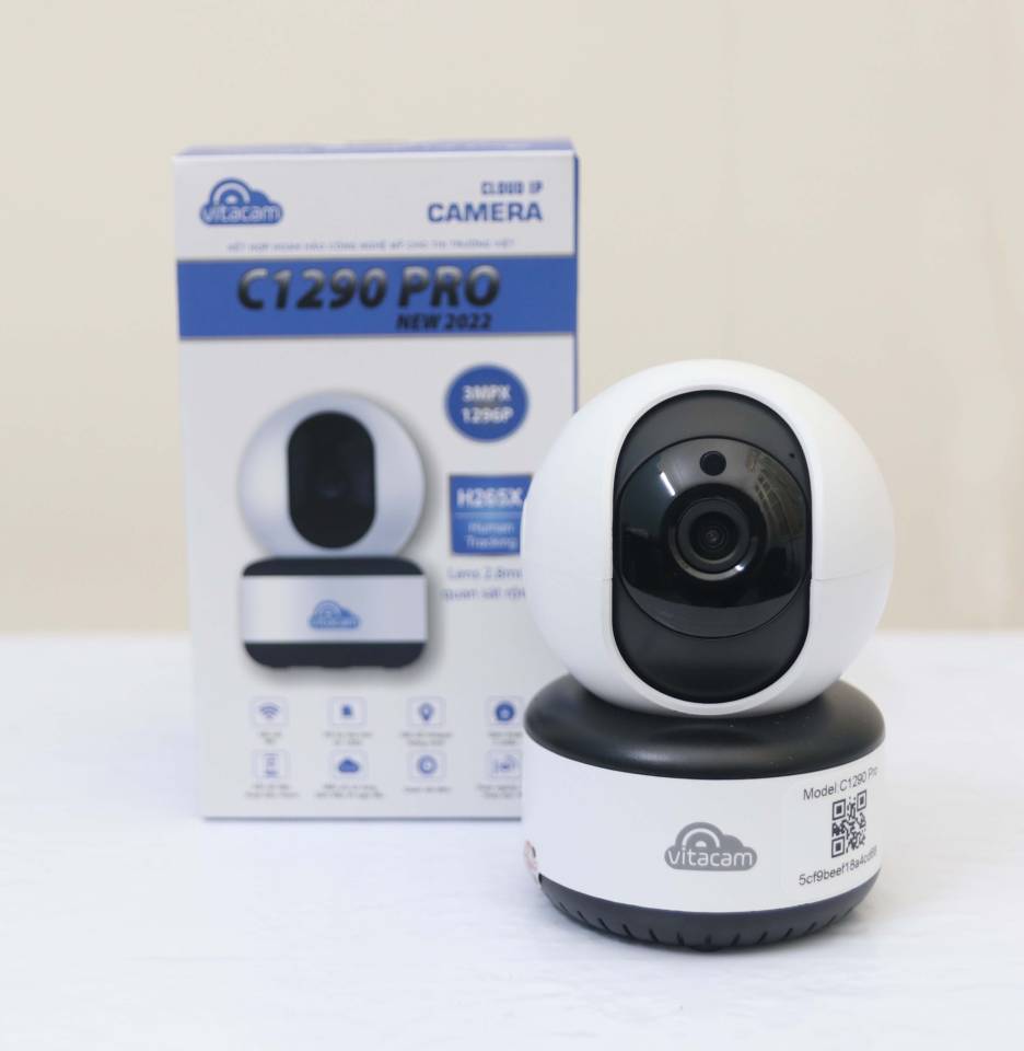 CAMERA IP VITACAM C1290 PRO - 3.0MPX ULTRA HD ,GÓC SIÊU RỘNG ,XOAY 360