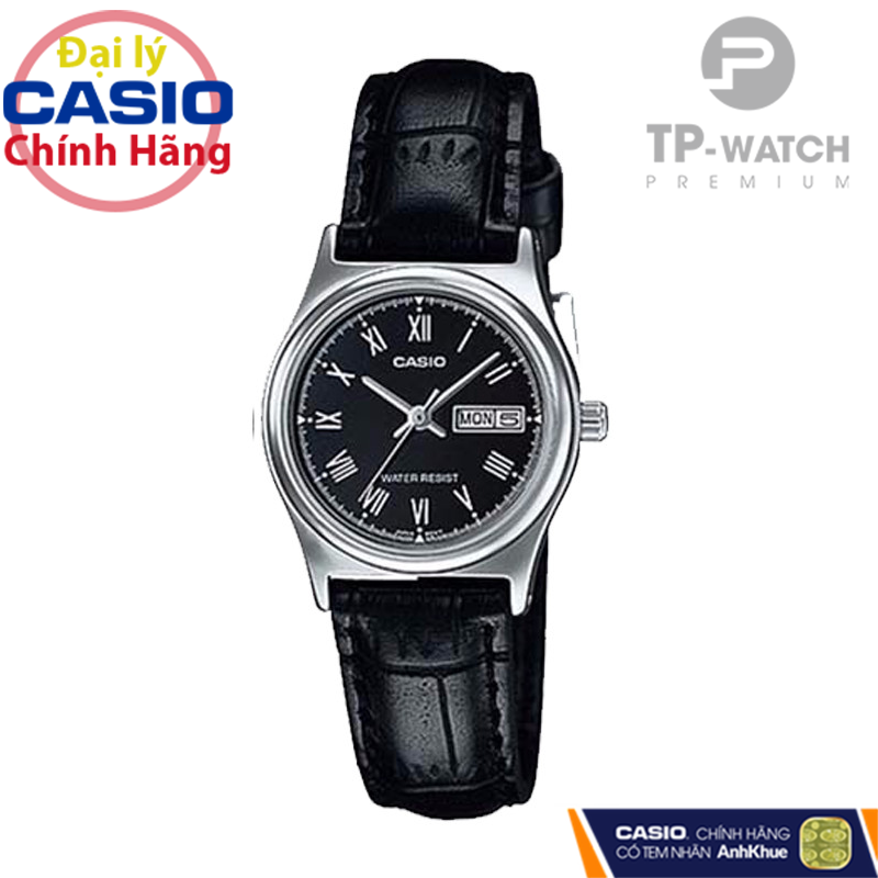 Đồng Hồ Nữ Dây Da Casio Standard LTP-V006L-1BUDF Chính Hãng - LTP-V006L-1B