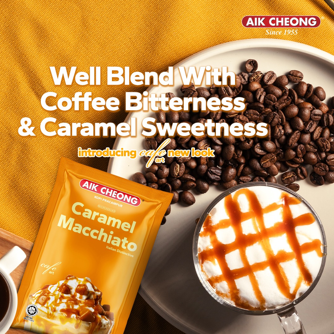 Cà Phê Caramel Macchiato Aik Cheong (12 Gói x 25g)- nhập khẩu từ Malaysia