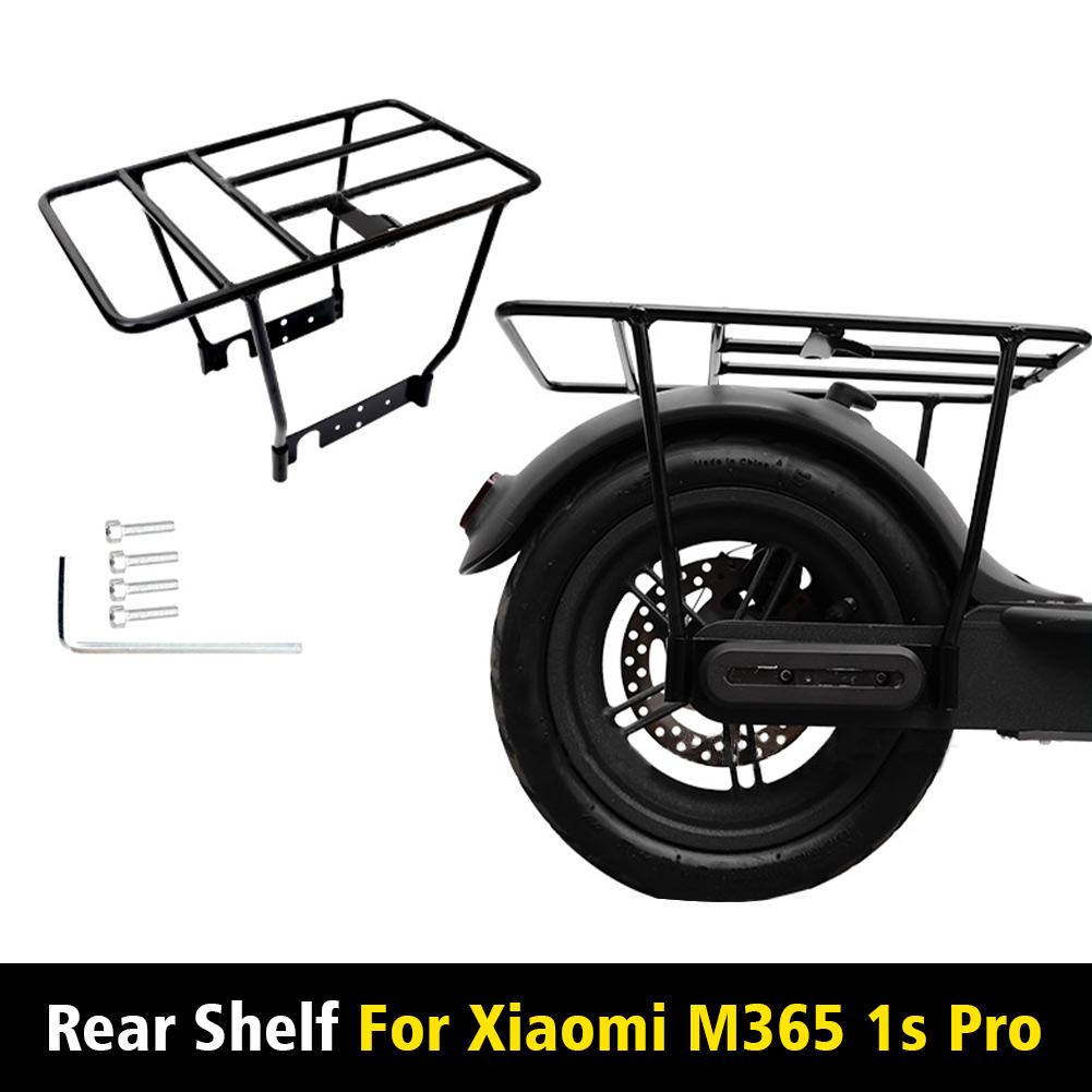 Carrier DIY HÀNH ĐỘNG HÀNH ĐỘNG HÀNH ĐỘNG Dễ dàng cài đặt lưu trữ với ốc vít Phụ kiện xe tay ga phía sau cho Xiaomi M365 1S Pro Color: Black