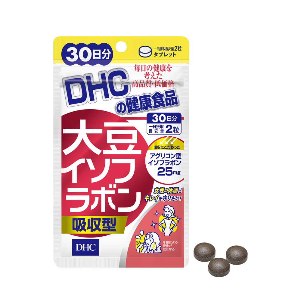 Viên Uống Từ Mầm Đậu Nành Giúp Cân Bằng Nội Tiết Tố Nữ, Chậm Lão Hoá DHC Soy Isoflavone Absorption Type 60V