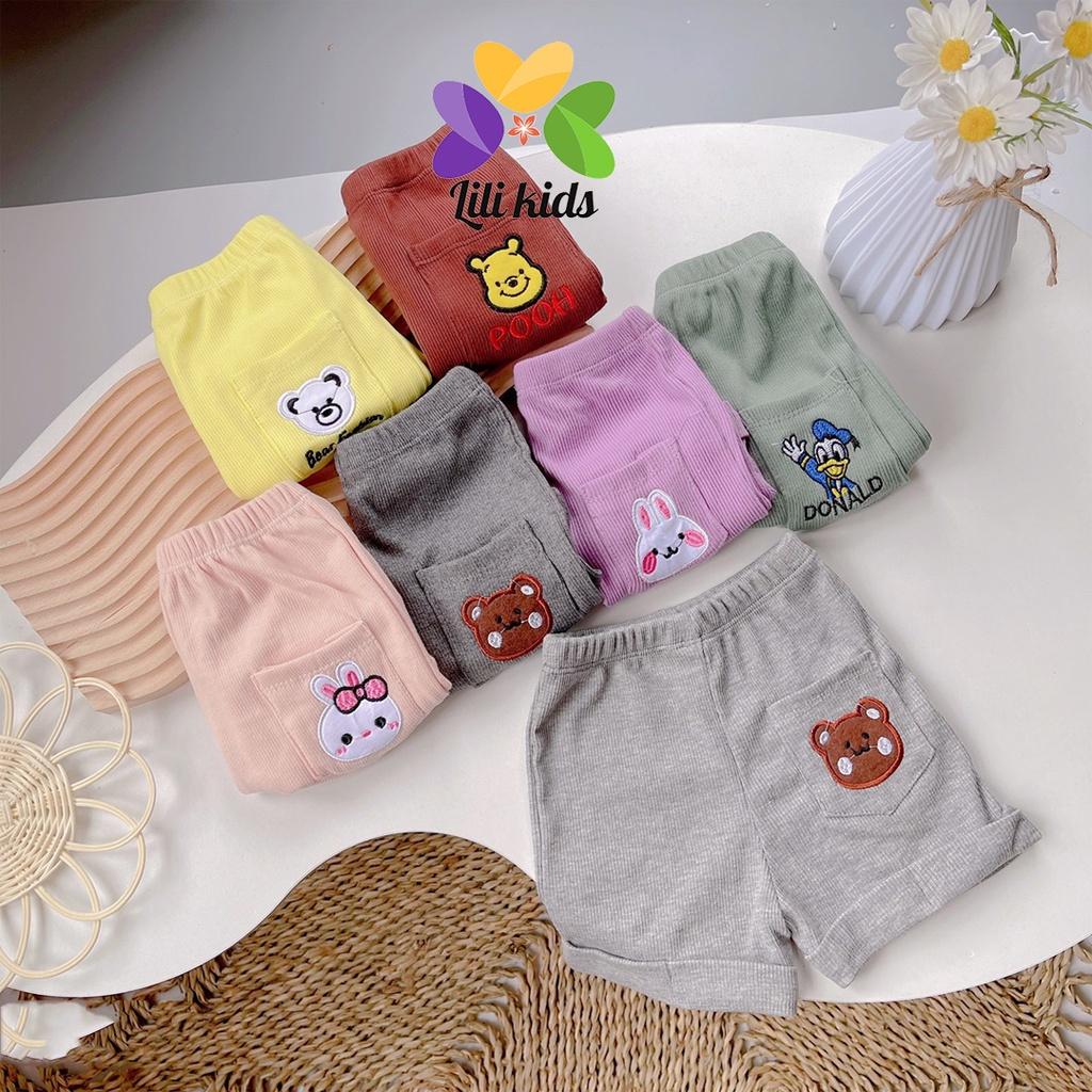 Quần Đùi Chục Cho Bé Trai Bé Gái LILI.KIDS Quần Chục Đùi Chất Thun Gân QC11