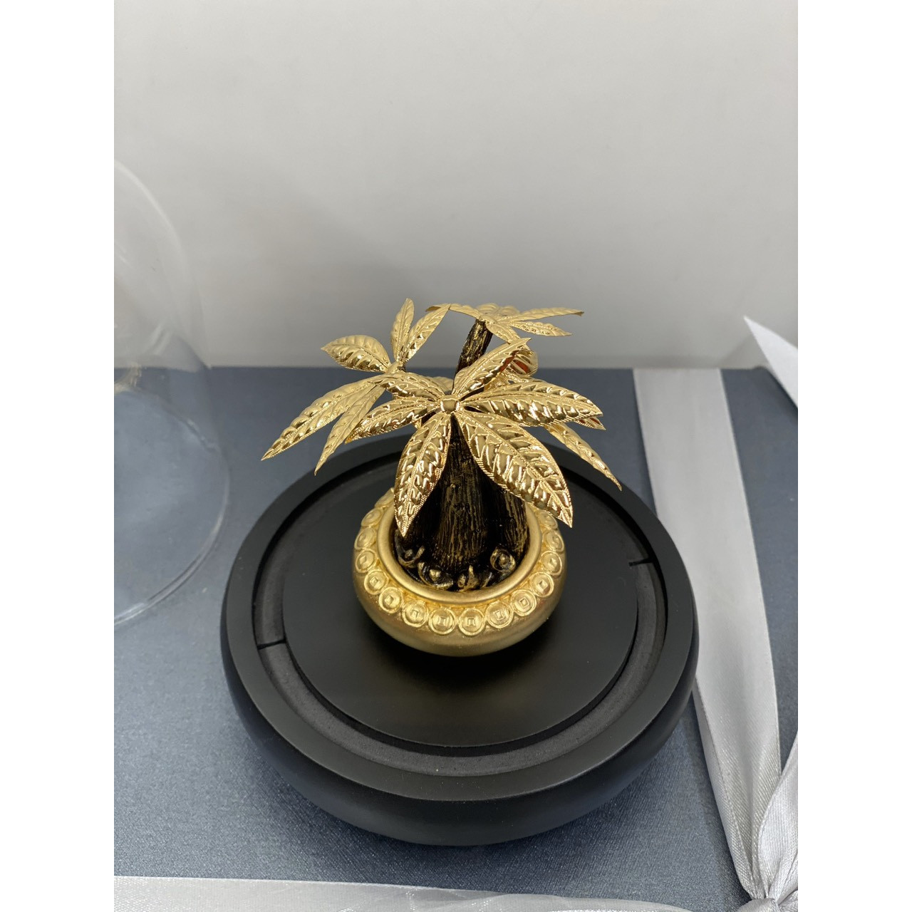 Chậu cây kim ngân dát vàng 24K 11.15cm