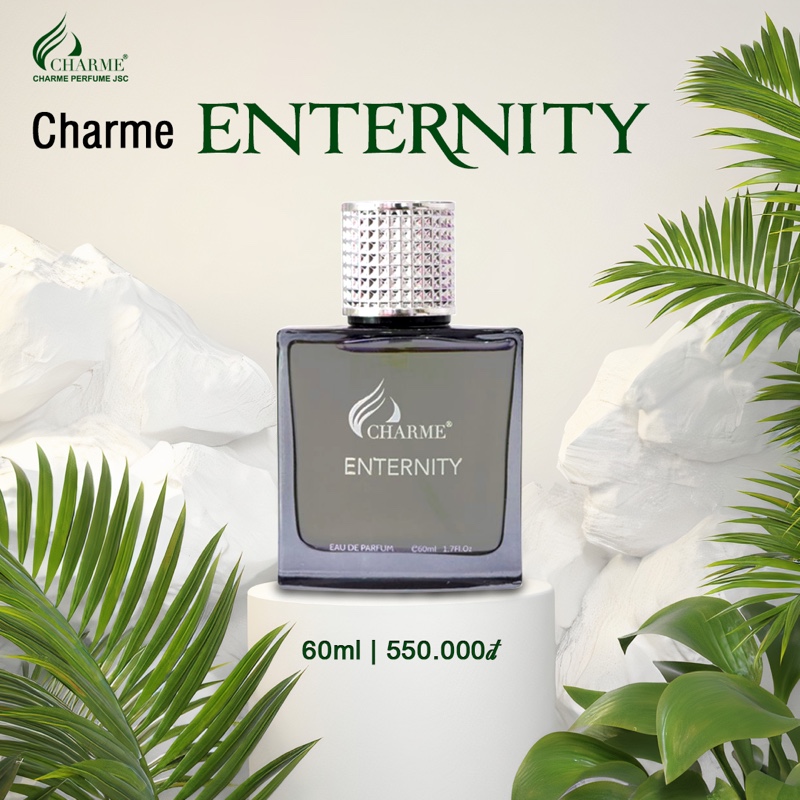 Nước hoa nam cao cấp, Charme Enternity, lưu hương lâu, hương thơm nam tính, mạnh mẽ, phù hợp phái mạnh, 60ml