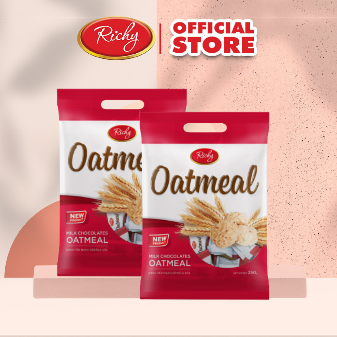 Set 2 Túi Bánh Yến Mạch Sữa Oatmeal Richy Thơm Ngậy