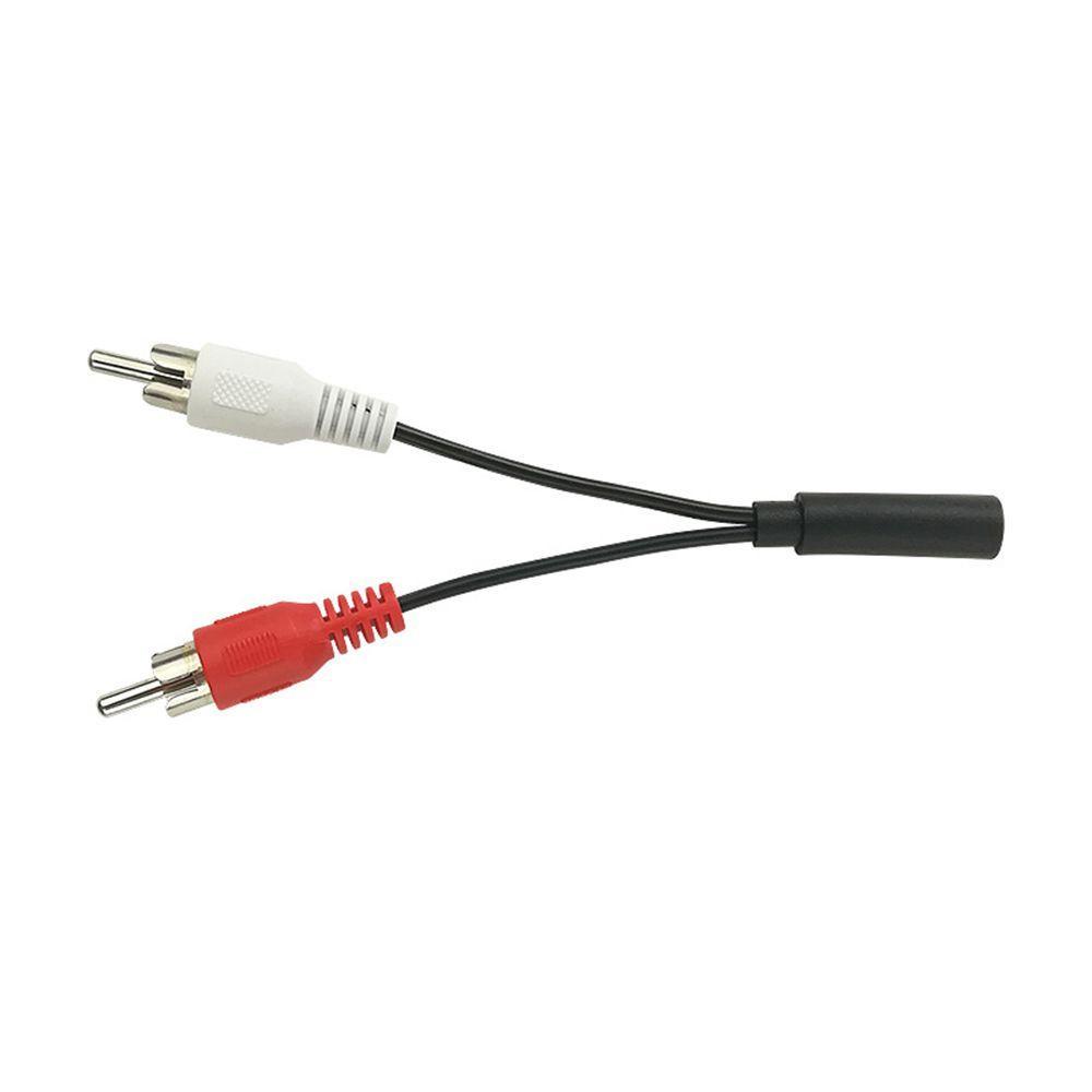 Bộ 5 Dây Cáp Chuyển Đổi Âm Thanh Rca Av 1 Đầu Cắm 3.5mm Sang 2 Rca Nhiều Màu Cho Pc Tv