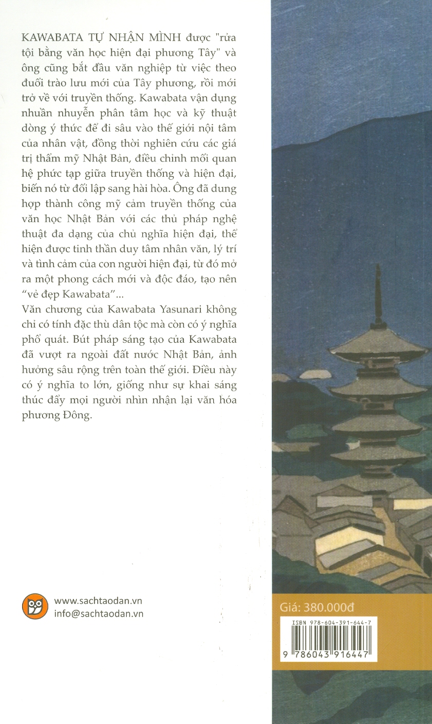 TRUYỆN NGẮN KAWABATA - Bộ tuyển tập Kawabata – Nguyễn Nam Trân dịch - Tao Đàn – Nxb Hội Nhà Văn