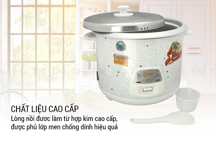 Nồi Cơm Điện Nắp Rời 2,8L COMET - CM8029 - Hàng Chính Hãng