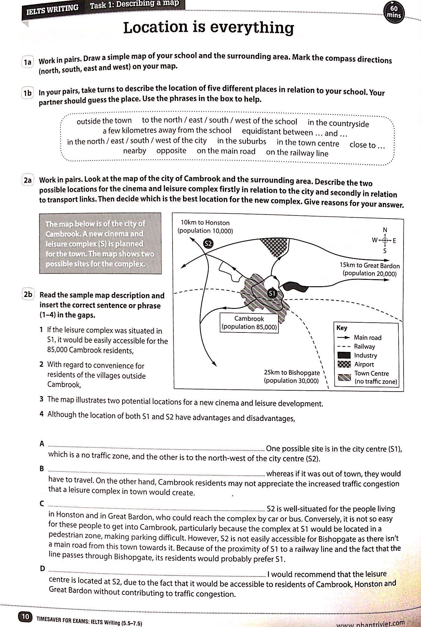 Sách Timesaver For Exams - IELTS Writing 5.5 - 7.5
