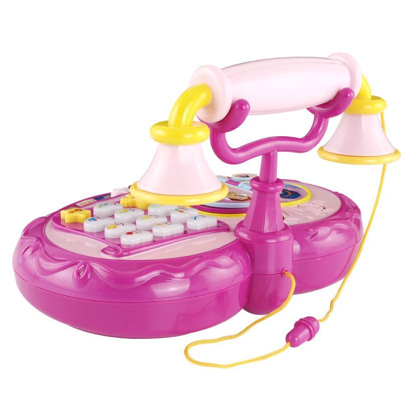 Giao hàng nhanh Polaroid Princess điện thoại đồ chơi đa chức năng câu chuyện giáo dục sớm máy tương tác giữa cha mẹ và con cái nhà chơi điện đồ chơi trẻ em