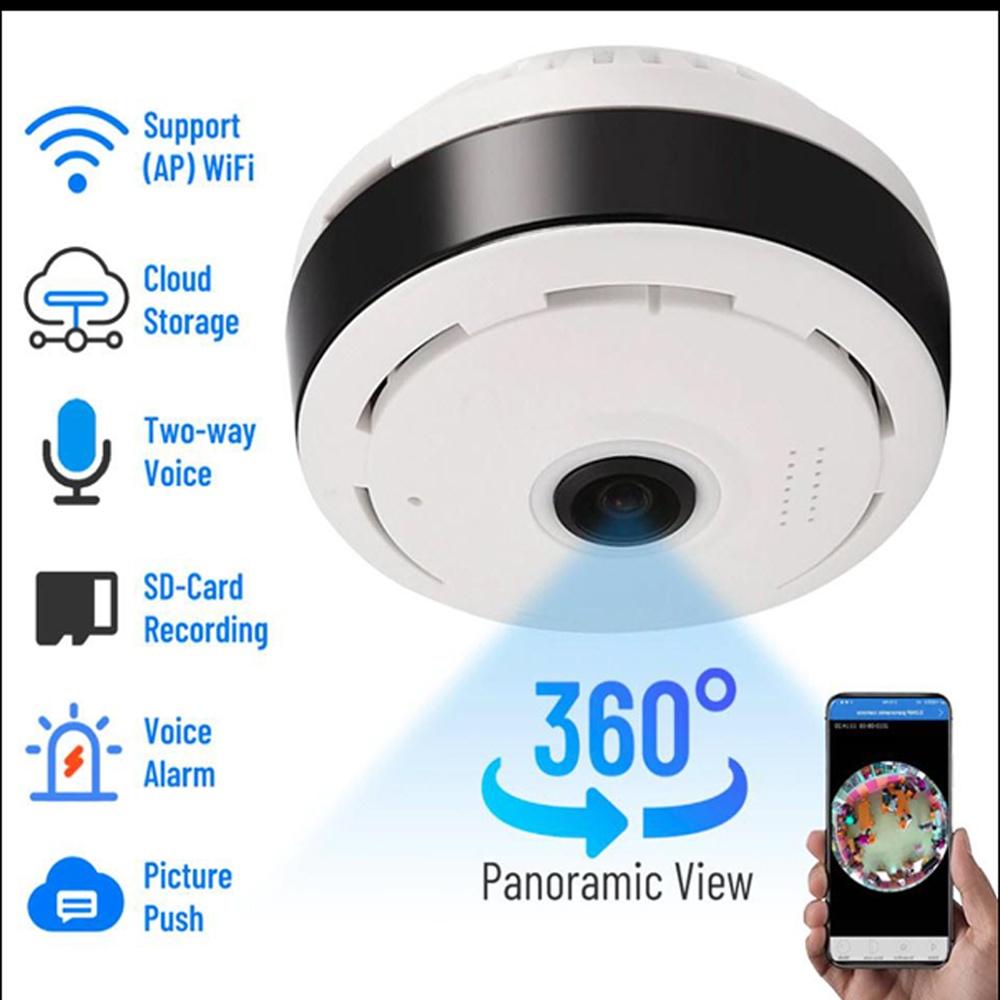 Camera IP Wifi ốp trần không dây V380 Pro Full HD Góc Quay Siêu Rộng 180° hình ảnh chân thực siêu nét