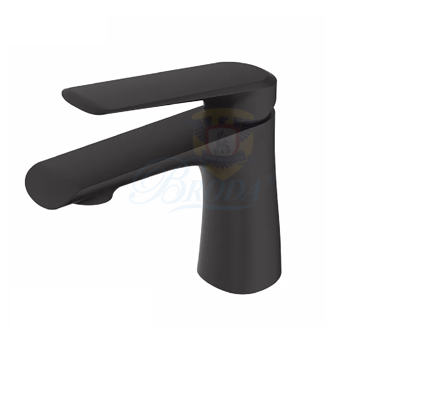 Vòi LaVaBo Nóng lạnh mầu đen 20cm BRODA