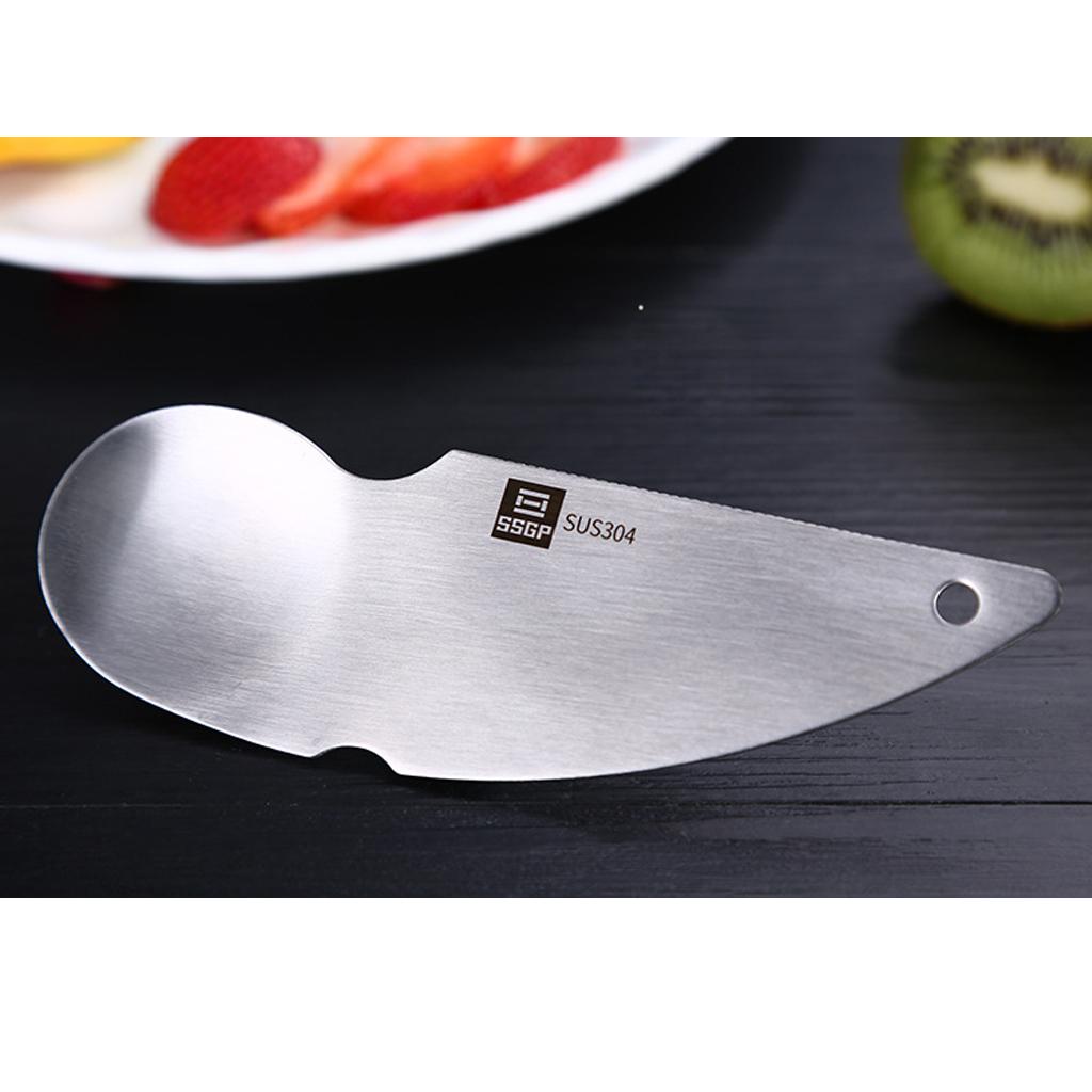 Multi-function Fruit Cutter Kiwi Slicer Stainless Steel Spoon Scoop Peel Blade Scoop Home