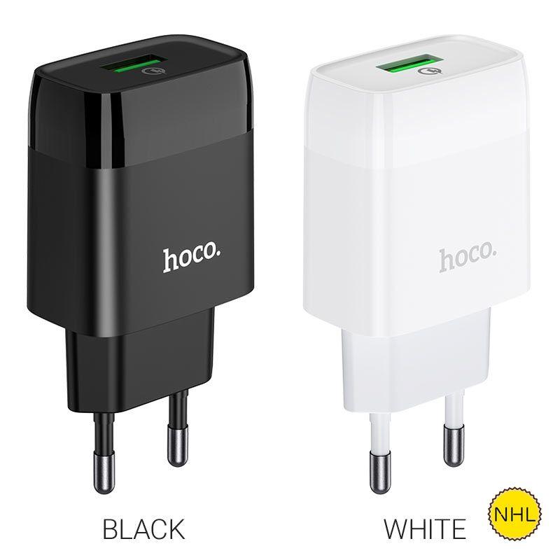Type C - Bộ sạc nhanh Hoco C72Q 18W, QC3.0 Chuôi cắm Type C, Hàng chính hãng