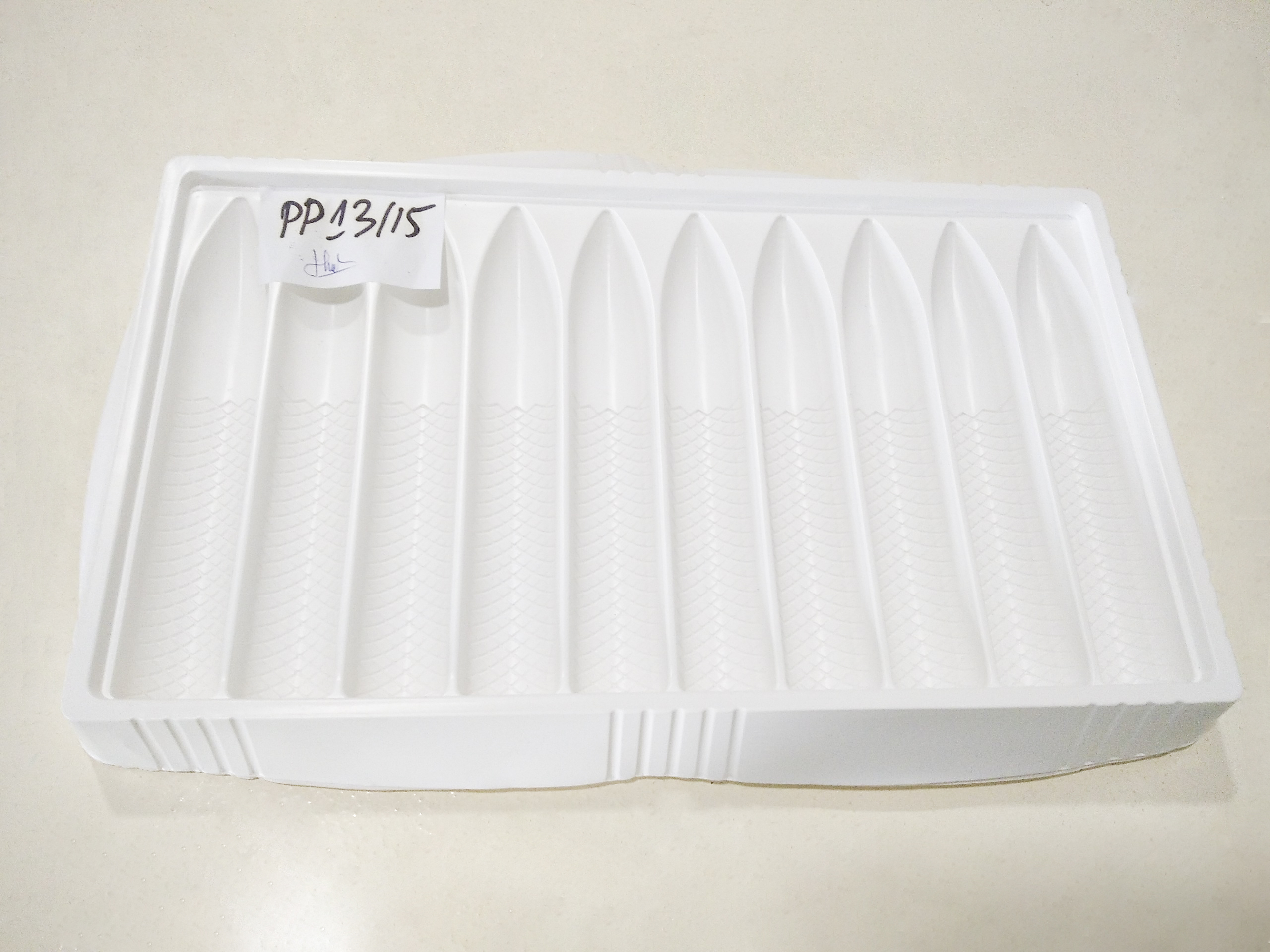 [Combo 100 cái] Khay nhựa PP đựng tôm Dong Ho TSTP bảo quản giữ dáng form tôm - Size 13/15 - Hàng chính hãng