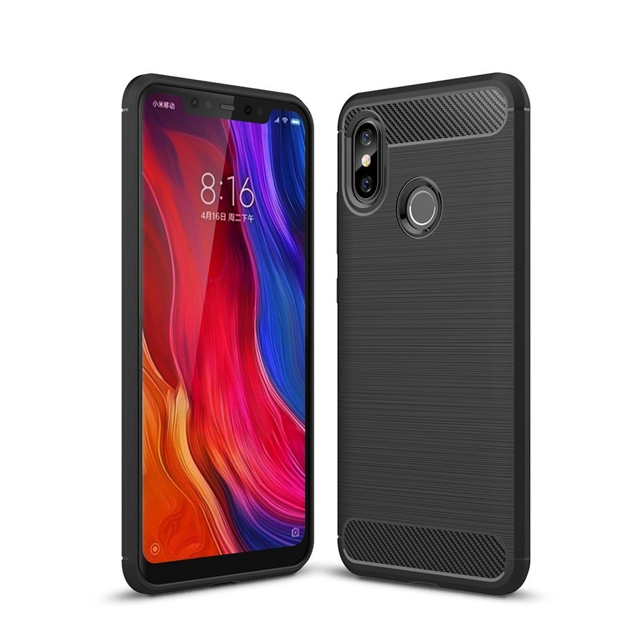 Ốp lưng chống sốc vân kim loại cho Xiaomi Mi 8 hiệu Likgus (chuẩn quân đội, chống va đập, chống vân tay) - Hàng nhập khẩu