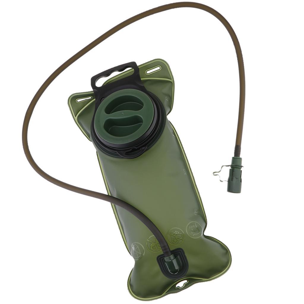 2L Portable Hydration Bladder Water Reservoir Survival Pouch Backpack for Biking Cycling Climbing Hiking- Easy to Clean