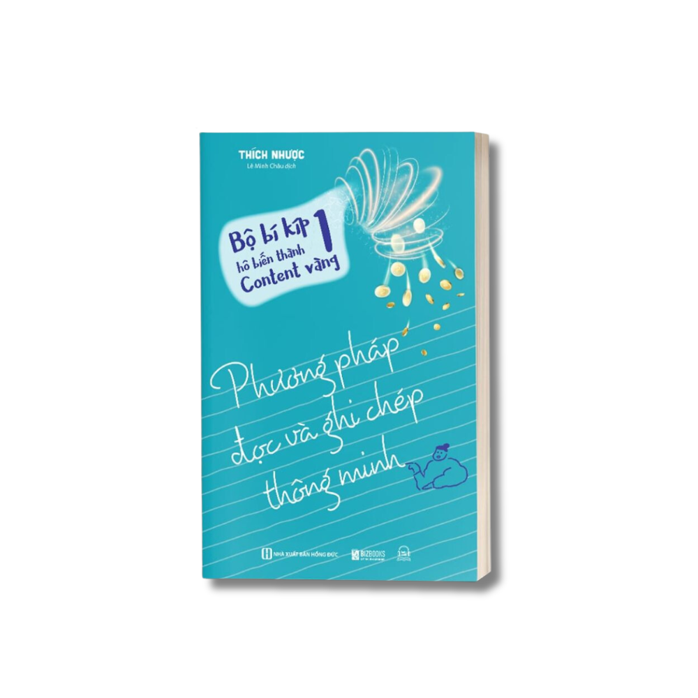 Sách - Bí Kíp Hô Biến Thành Content Vàng - Tư Duy Viết Lách, Phương Pháp Đọc Ghi Chép Thông Minh Kỹ Thuật Viết Thôi Miên