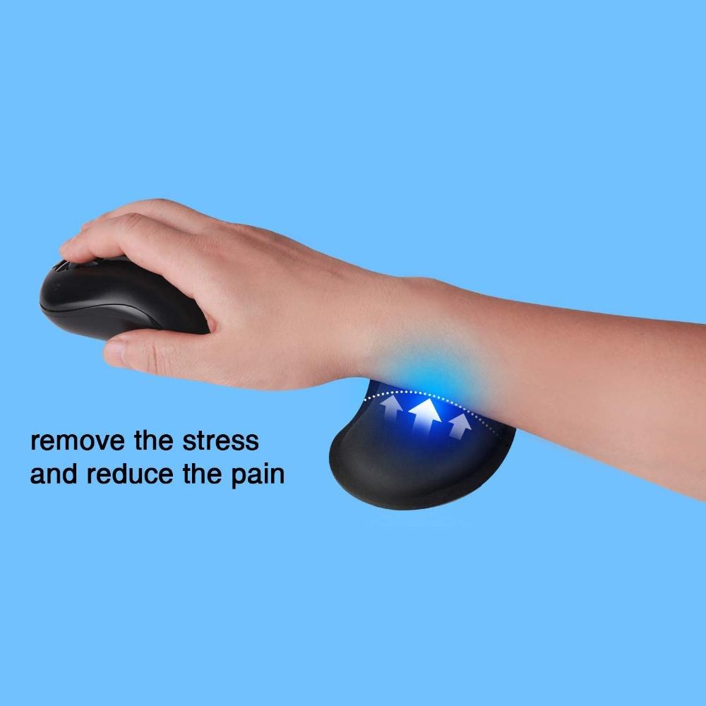 Wrist Rest Pad Memory Foam Ergonomic Design Office Small Mouse Wrist Support